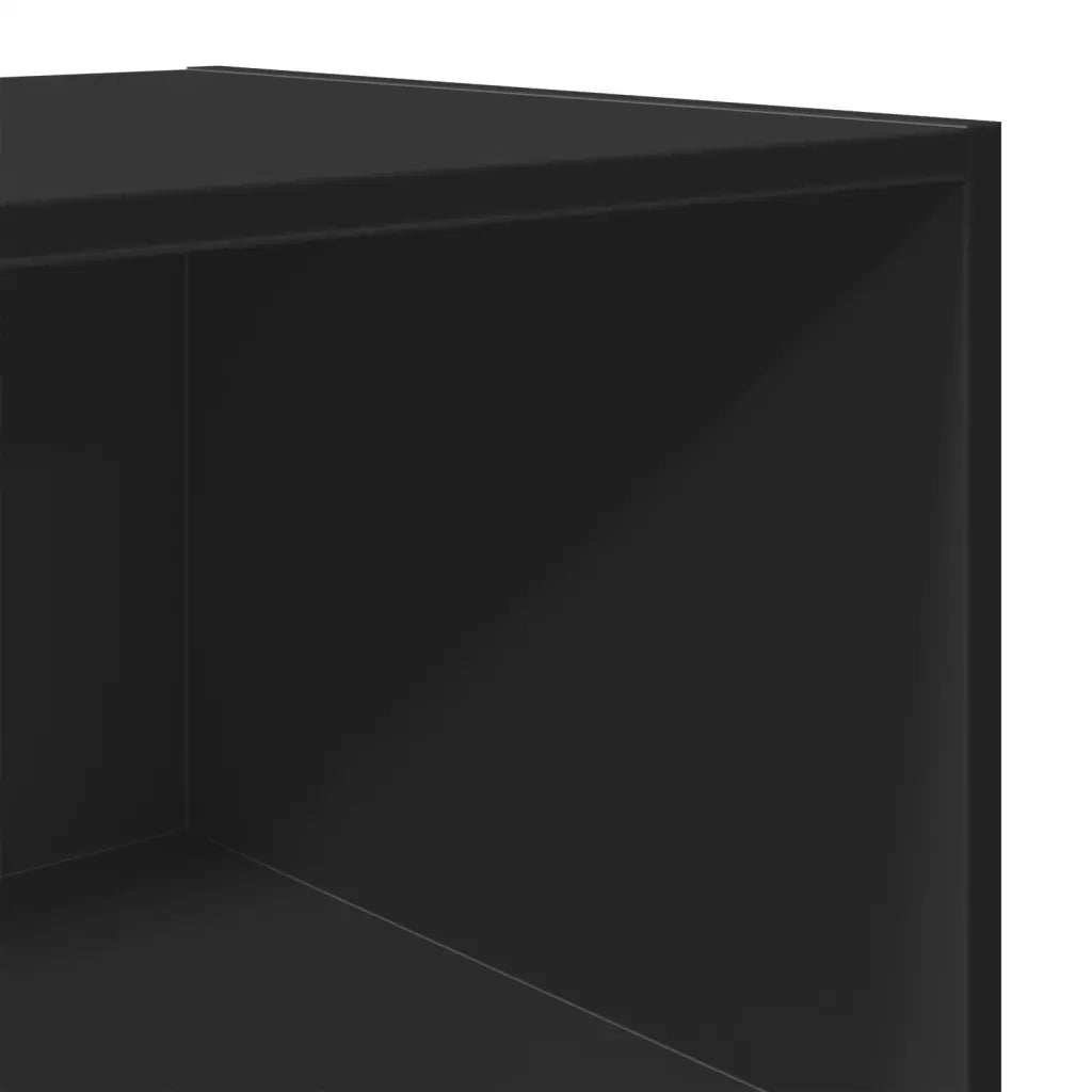 Credenza Nera 45x41x185 cm in Legno Multistrato 3281674