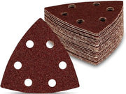 Set di schegge a tre angoli 180 pezzi 6 fori 93 x 93 x 93 mm 30 x grana 40-60-80-120-180-240