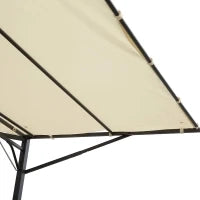 Gazebo Pergola da Giardino con Copertura in Tessuto Anti UV e Acciaio, 3x2.5m, Beige
