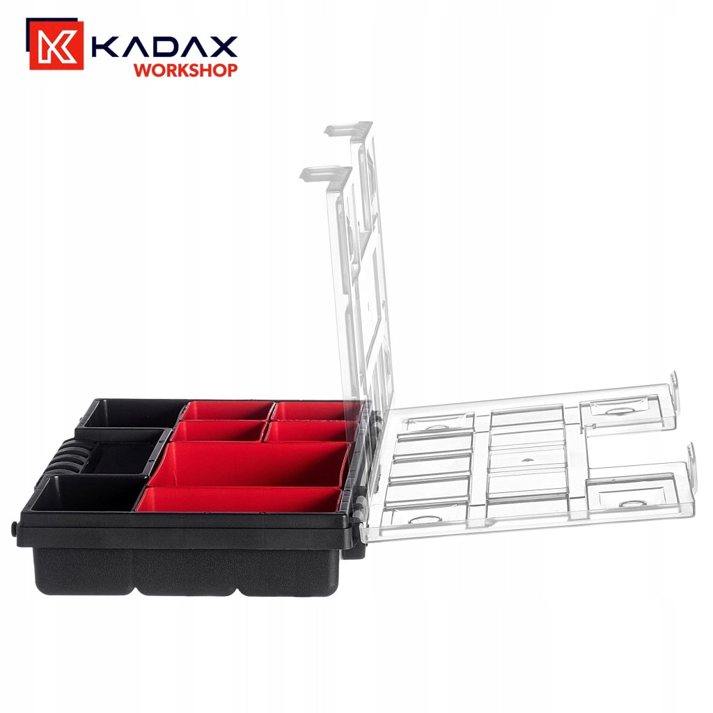 Set di 12 contenitori organizer per officina KADAX con 6 cassetti, ideali per garage.