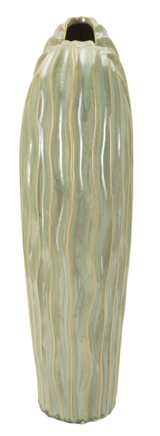 Vaso Venice 27x14x46,5 cm in Ceramica Verde