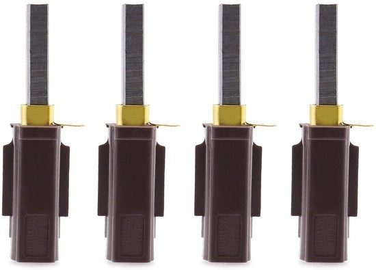 Set di spazzole per aspirapolvere 4 pezzi - Adatto per Numatic - Idoneo per Henry/Hvr200 - Materiale: carbonio/metallo/plastica - Lunghezza 7,3 cm - Set di spazzole per motori