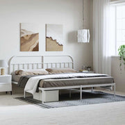 Giroletto con Testiera Metallo Bianco 193x203 cmcod mxl 129401