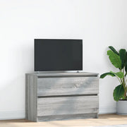 Mobile Porta TV Grigio Sonoma 80x35x54 cm in Legno Multistrato