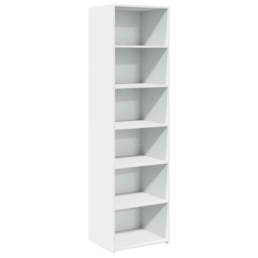 Buffet credenza cassettiera mobile contenitore organizer cucina soggiorno salotto alto 50 x 41 x 185 cm legno composito bianco 02_0032459