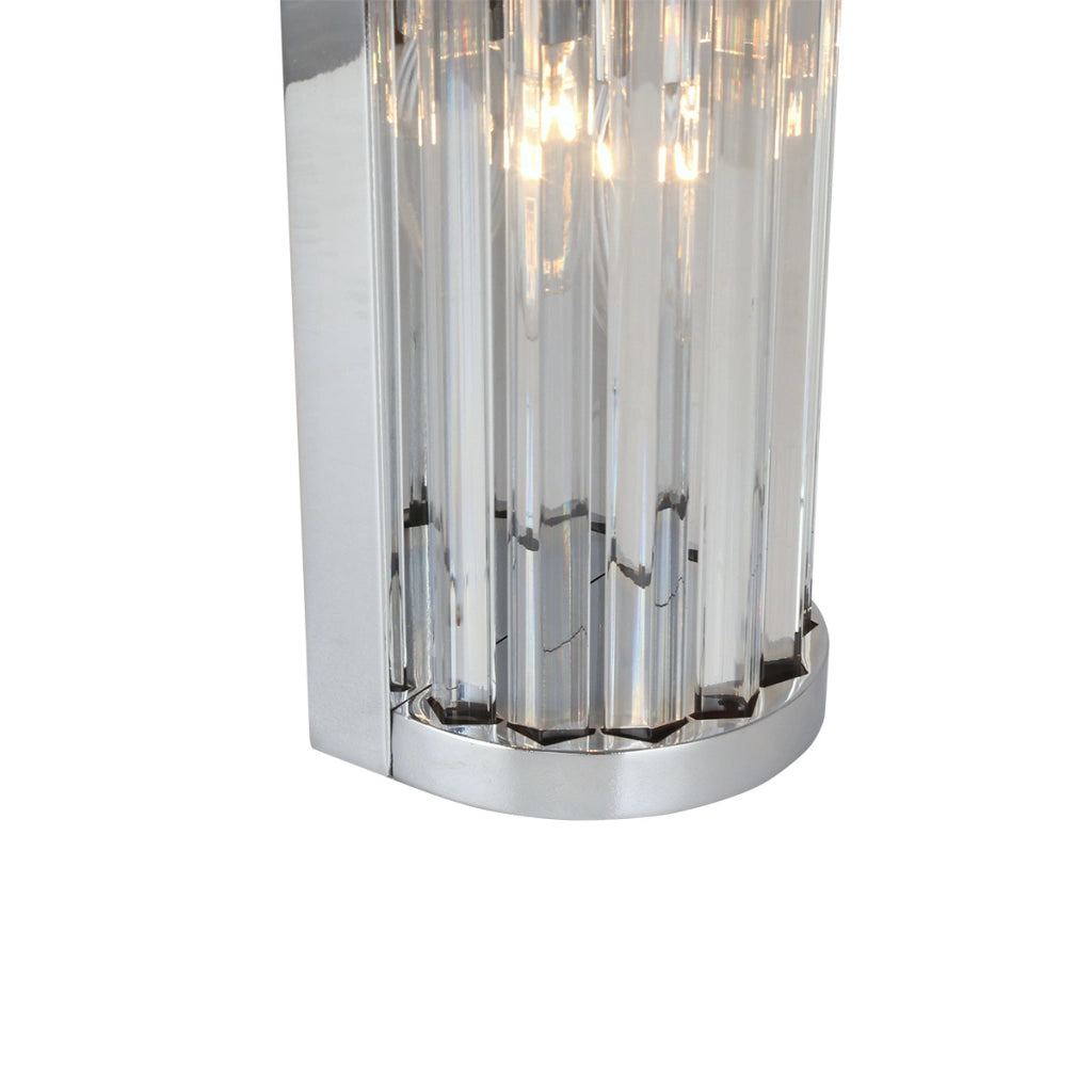 Applique Vetro verticale glamour cromo 1xE14 10W Light Prestige
