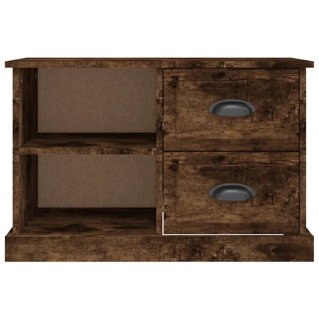 Mobile Porta TV Rovere Fumo 73x35,5x47,5 cm Legno Multistrato 816173