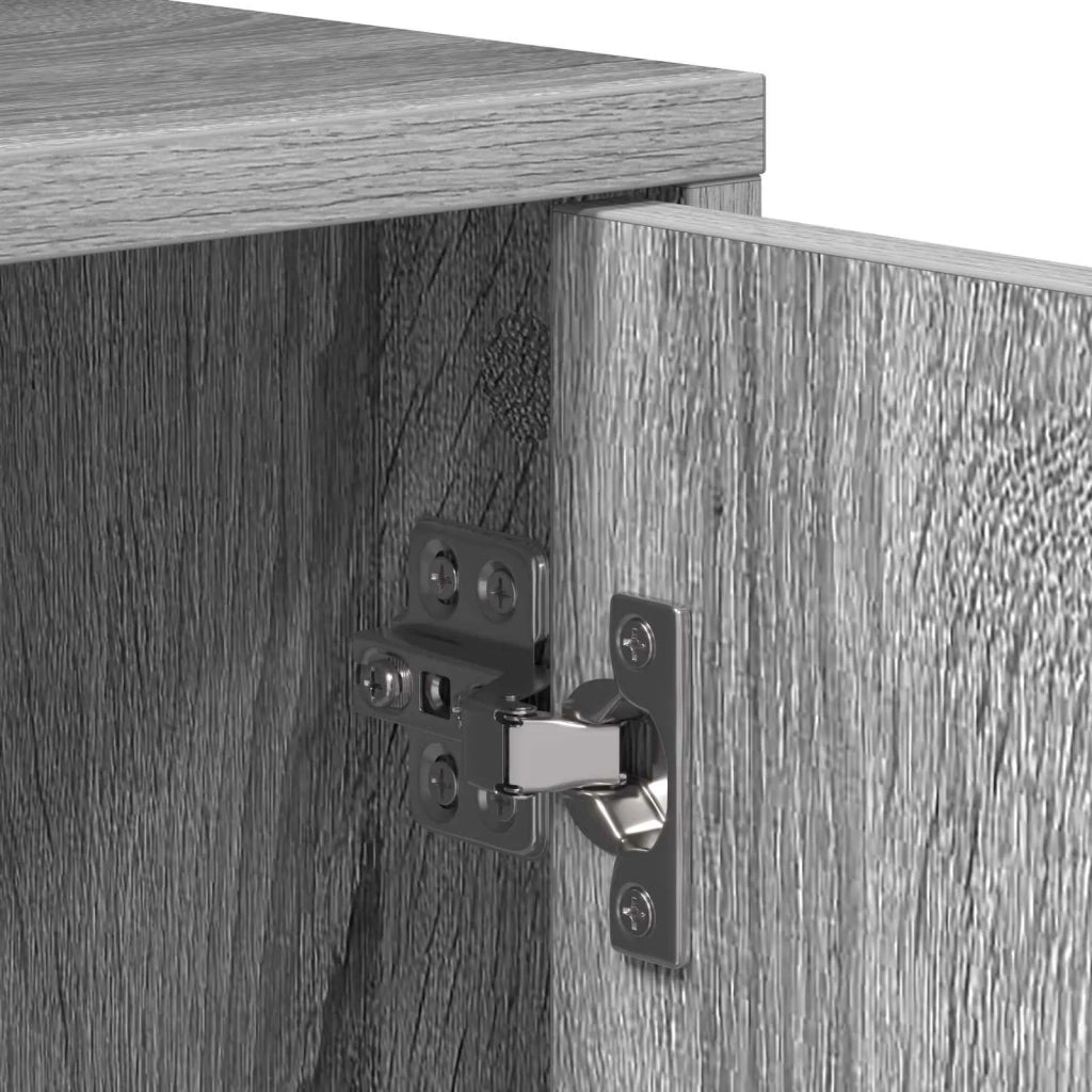 Armadio da Notte 2 pz Sonoma grigio Legno ingegnerizzato 8007642