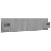 Testiera | Testata Letto con Comodini in Legno Multistrato Grigio Sonoma