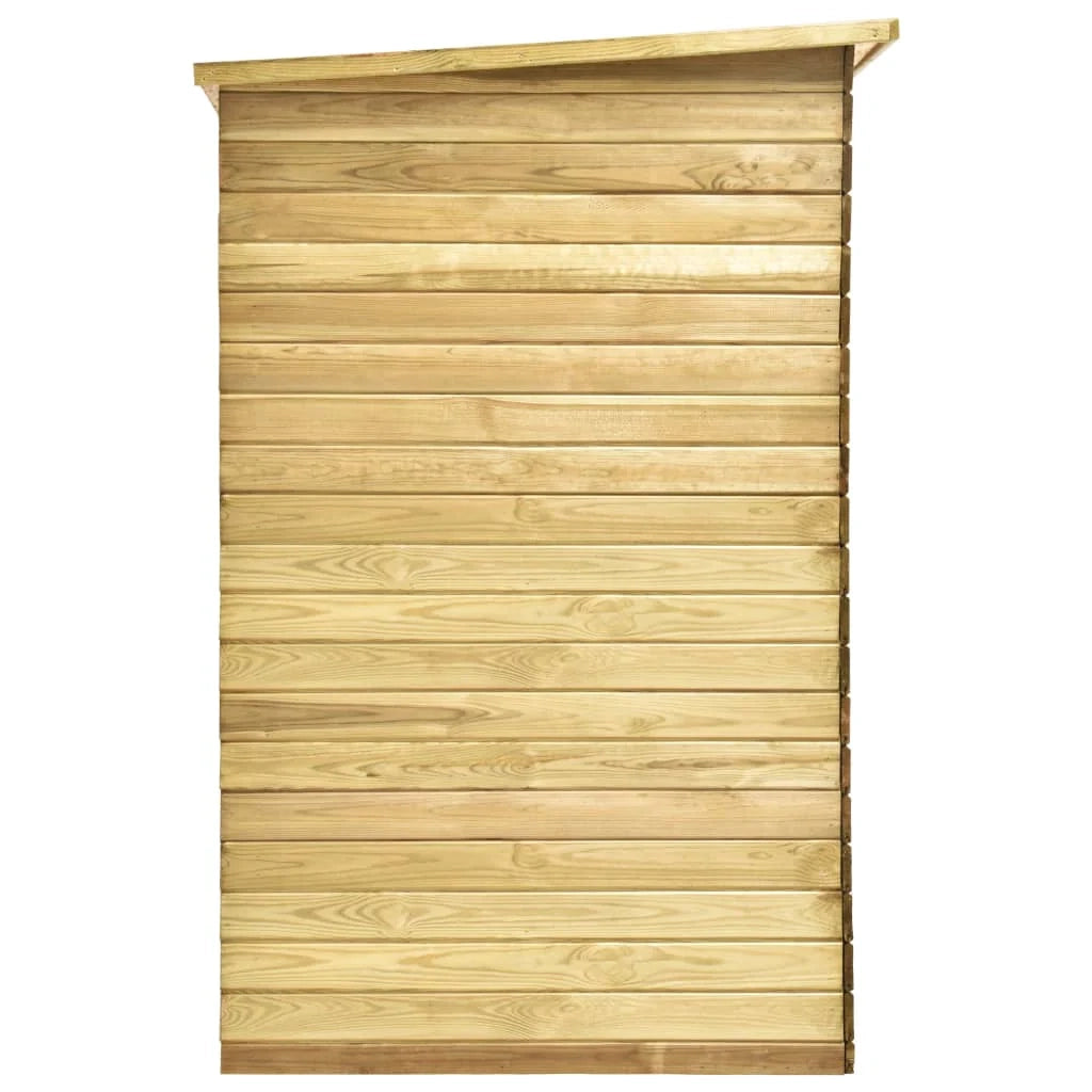 Casetta da giardino baita ripostiglio casetta da esterno robusta casetta per attrezzi 232 x 110 x 170 cm legno di pino impregnato marrone 02_0022161