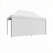 Telo Laterale Da 300X200H Cm Per Gazebo Da Giardino-Nero
