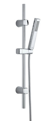 Set doccia con asta cromato – doccetta quadrata moderno anticalcare