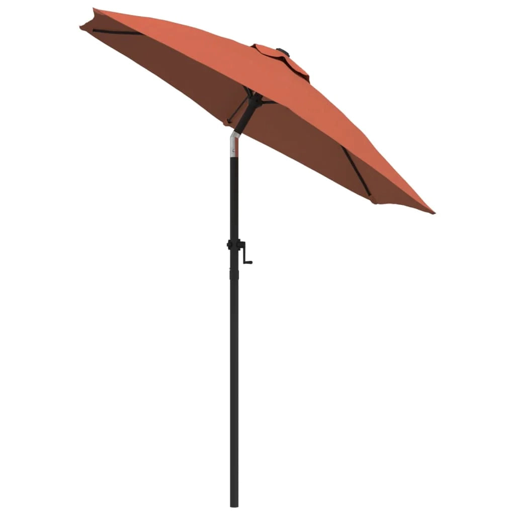 Ombrellone 200 x 211 cm alluminio terracotta 02_0008731