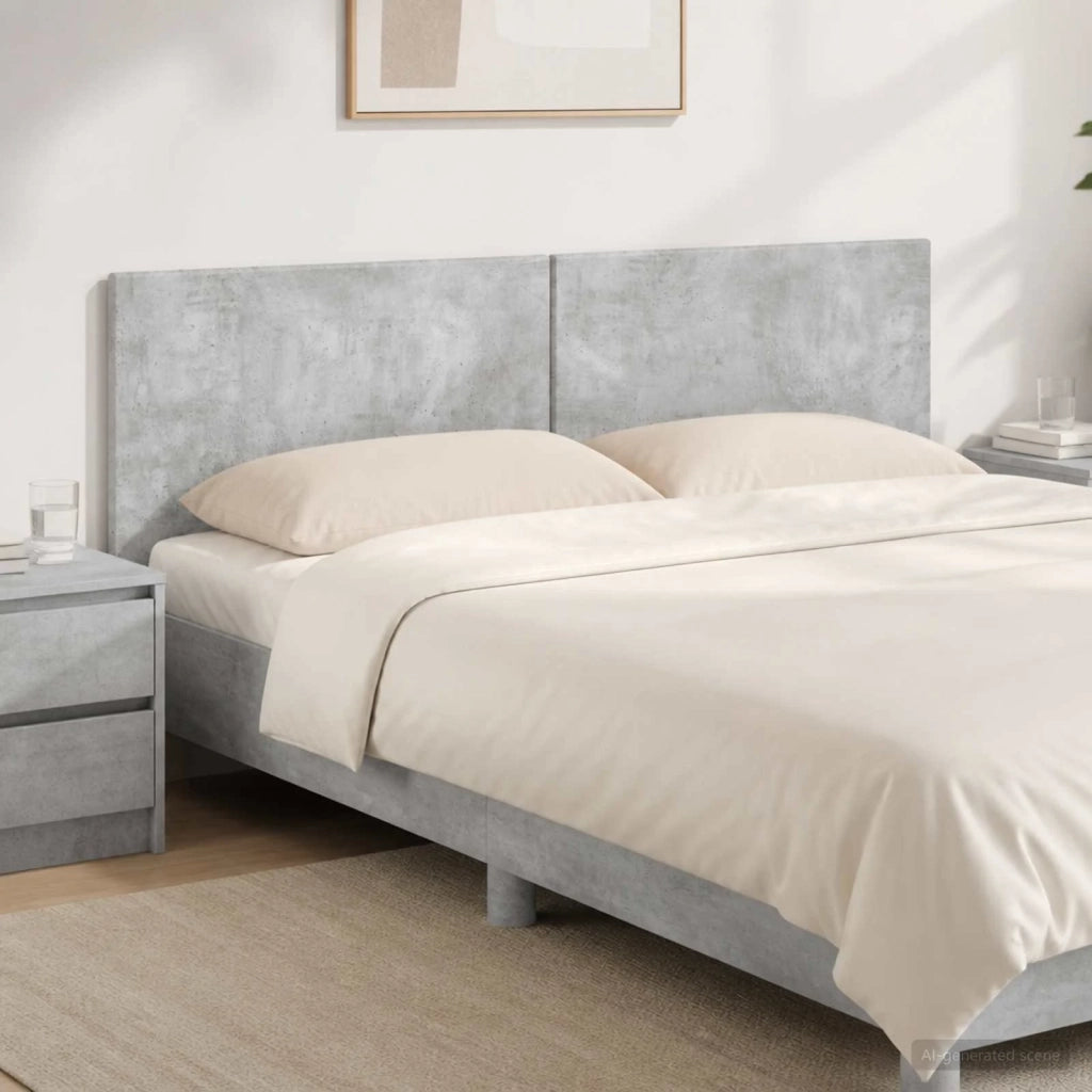 Testiera da Muro BREDA Grigio Cemento Legno ingegnerizzato 897608