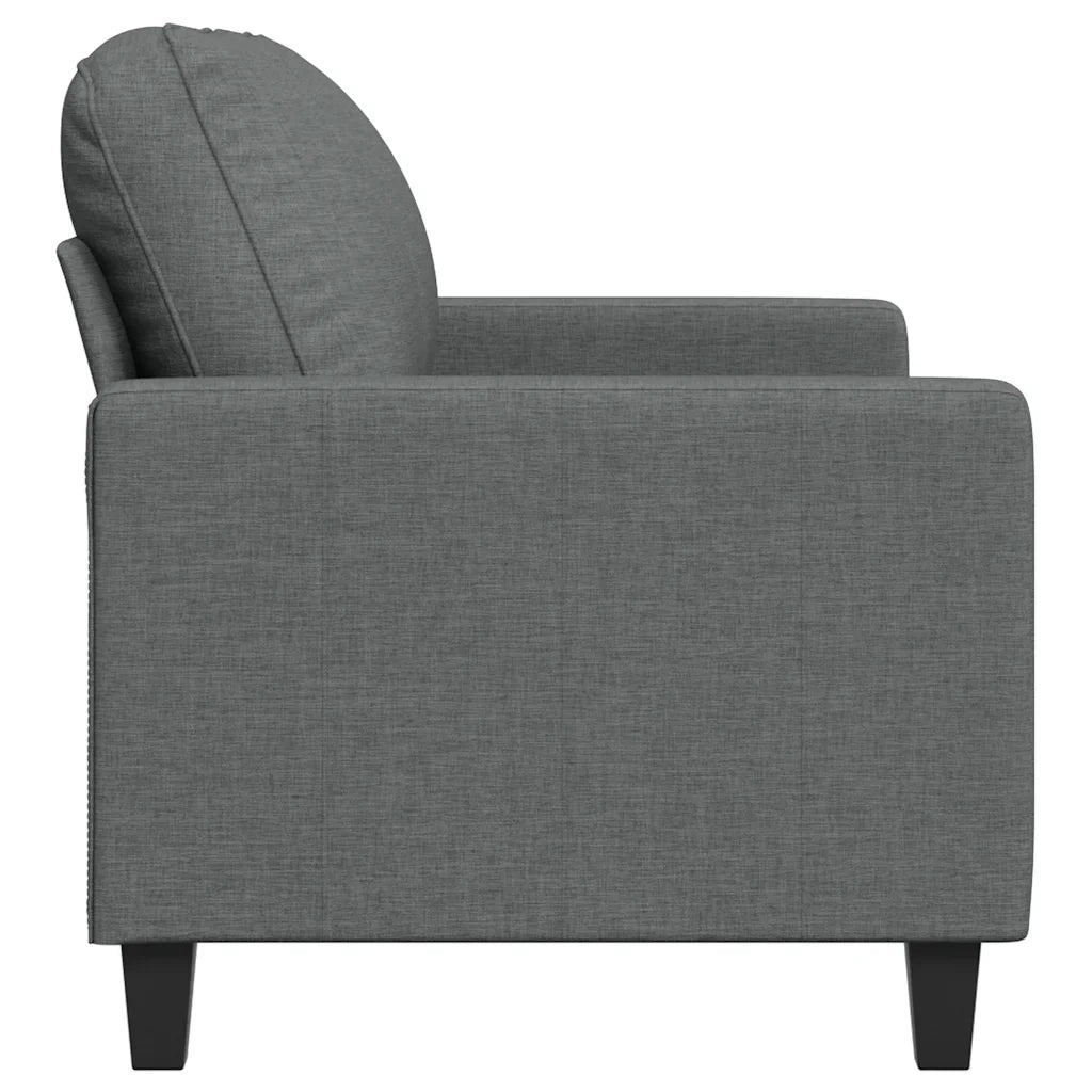 Divano a 2 Posti Grigio Scuro 120 cm in Tessuto 359156