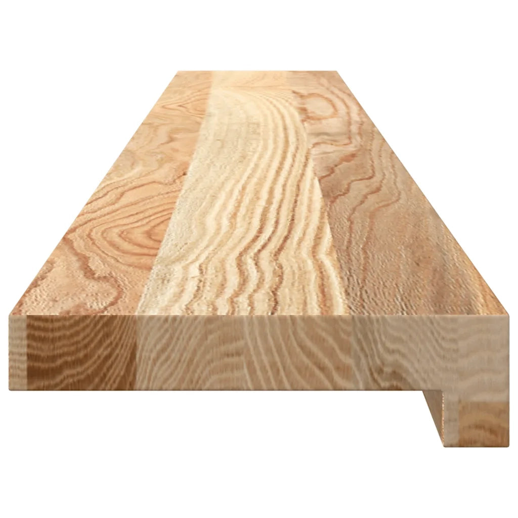 vidaXL Davanzali 2 pz Non Trattati 120x15x2cm Legno Massello di Rovere