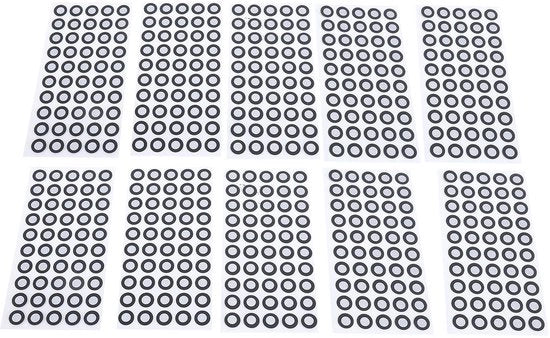 Scanner di marca 500 pezzi - Riciclabile - Alta riflettività - Registrazione del movimento - Resistenza al lacerazione - Impermeabile - Scanner di marca