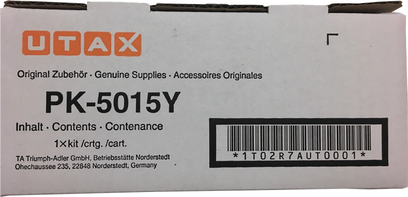 ORIGINAL Utax toner giallo PK-5015Y 1T02R7AUT0 ~3000 Seiten