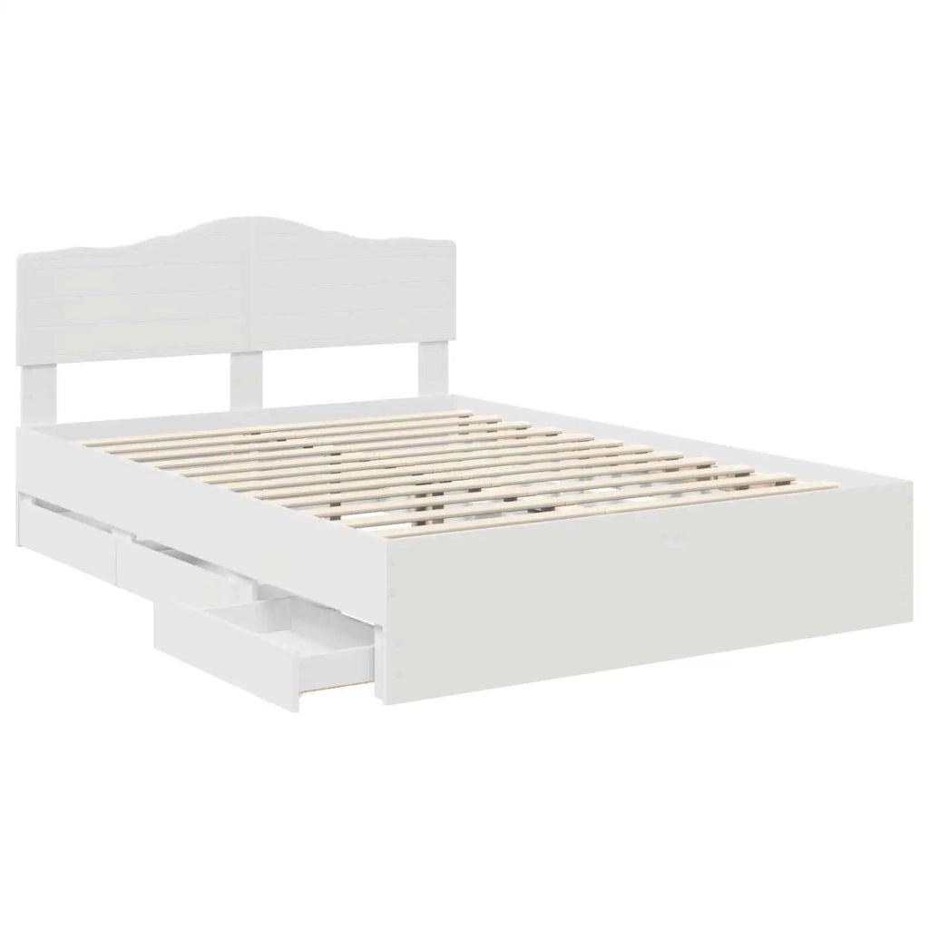 Struttura del letto Bianco 160 x 200 cm Legno Ingegnerizzato 3412984