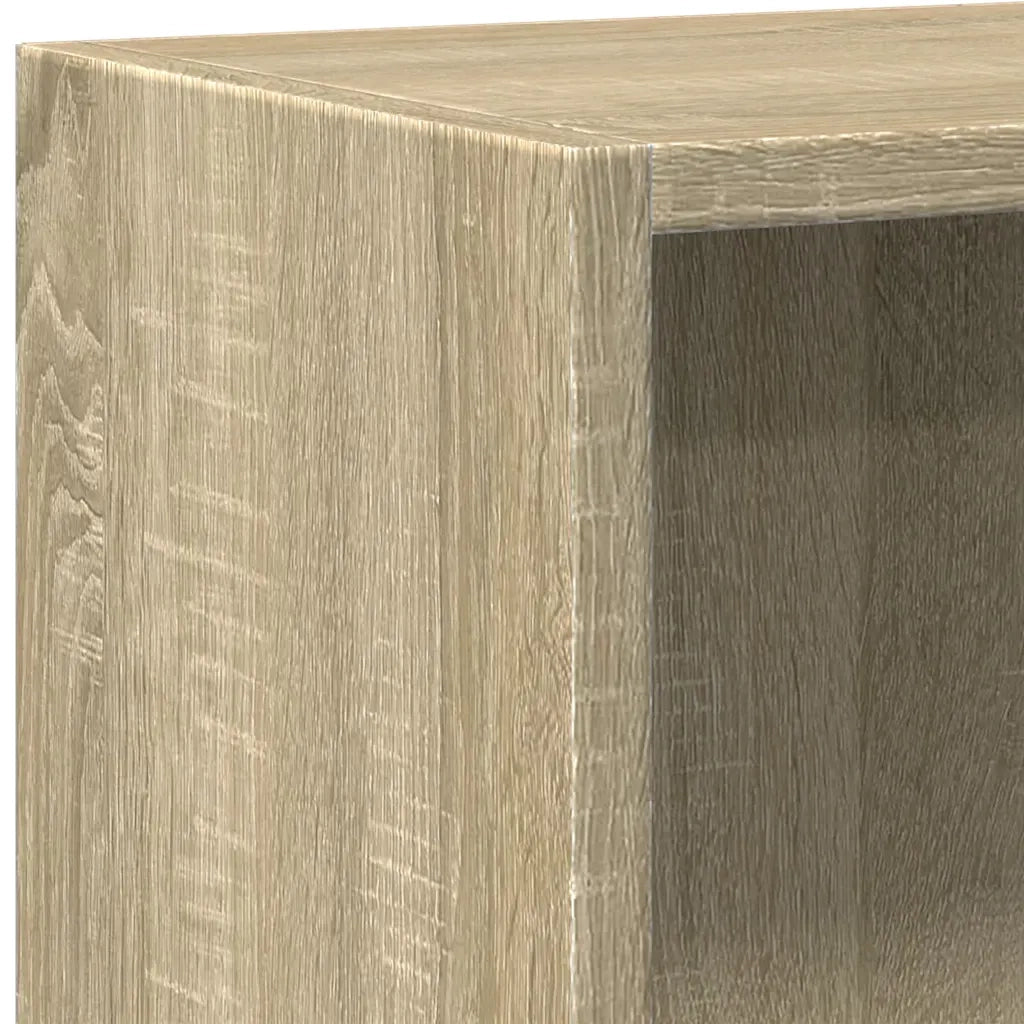 Libreria 2 Ripiani Rovere Sonoma 60x30x76,5cm Legno Multistrato 800966
