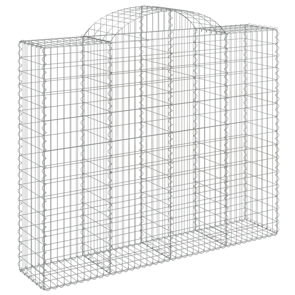 Cesti Gabbioni ad Arco 10 pz 200x50x160/180 cm Ferro Zincato