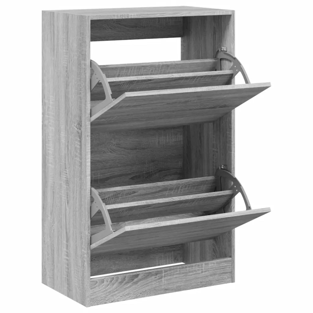 Scarpiera | Mobile per scarpe Grigio Sonoma 60x34x96,5 cm in Legno Multistrato