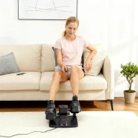 Mini pedaliera, 12 velocità, display LED, telecomando, antiscivolo, portatile, in metallo e plastica, Nero