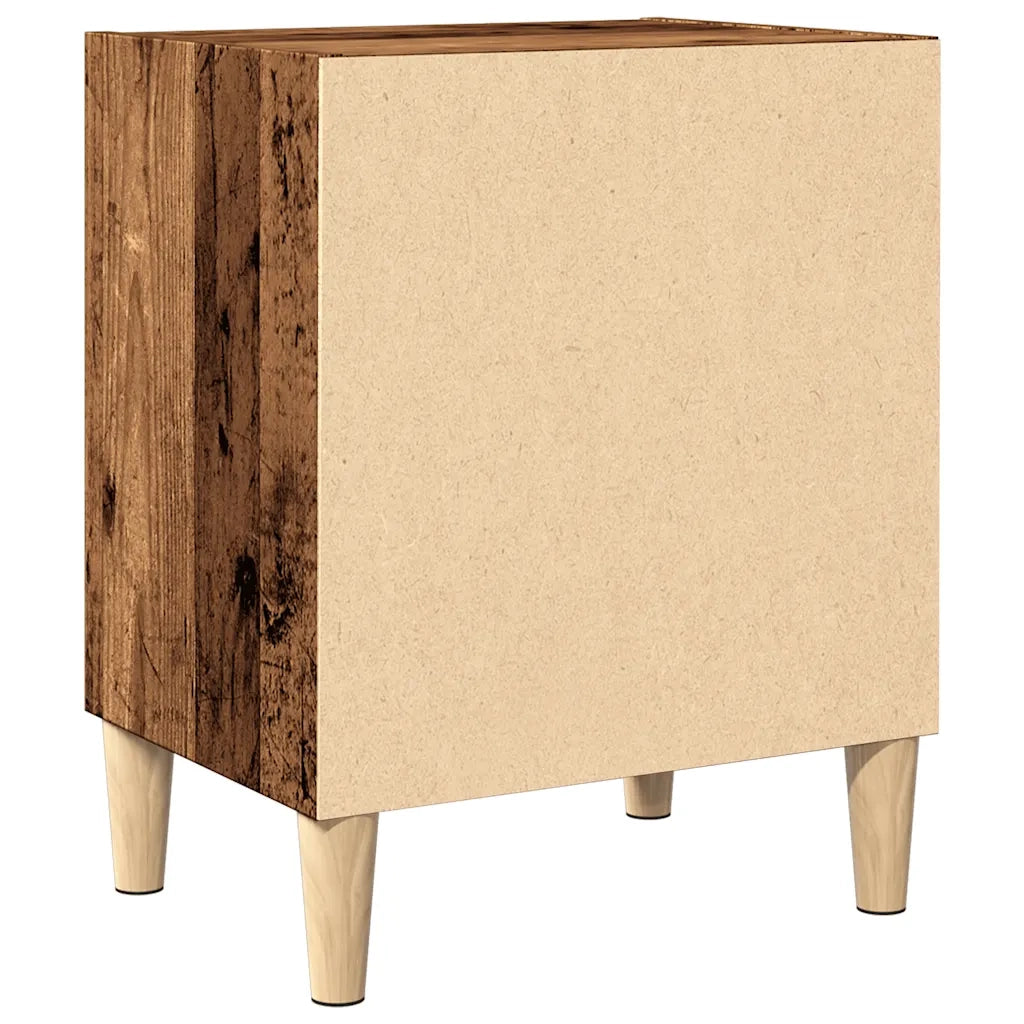 Comodino Legno Vecchio 40x30x50 cm in Legno Multistrato 856416