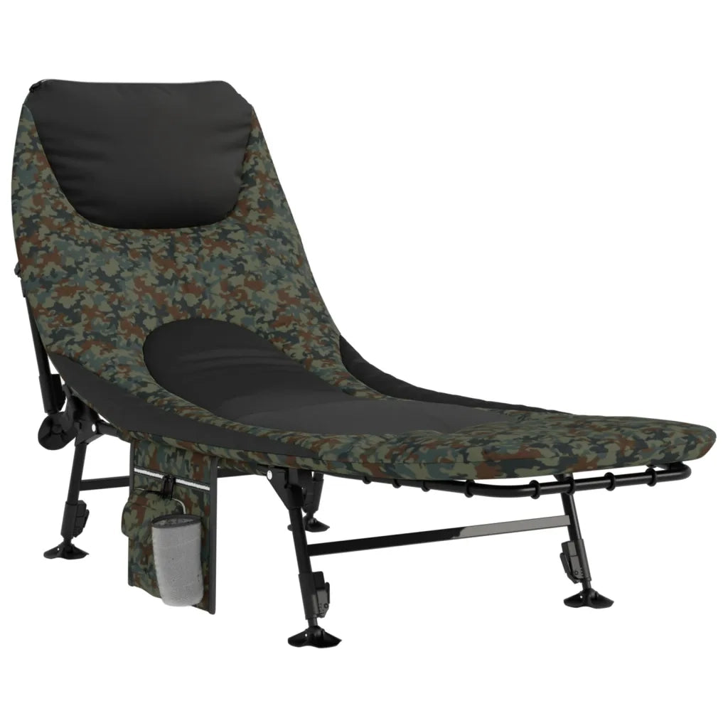 Letto da Pesca Gambe Anti Fango Regolabili Pieghevole Mimetico CFW1037761