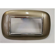 Trade Shop - Placca Oval 3 4 6 Moduli Colore Bronzo Compatibile Con Bticino Axolute -  -4 Fori     -