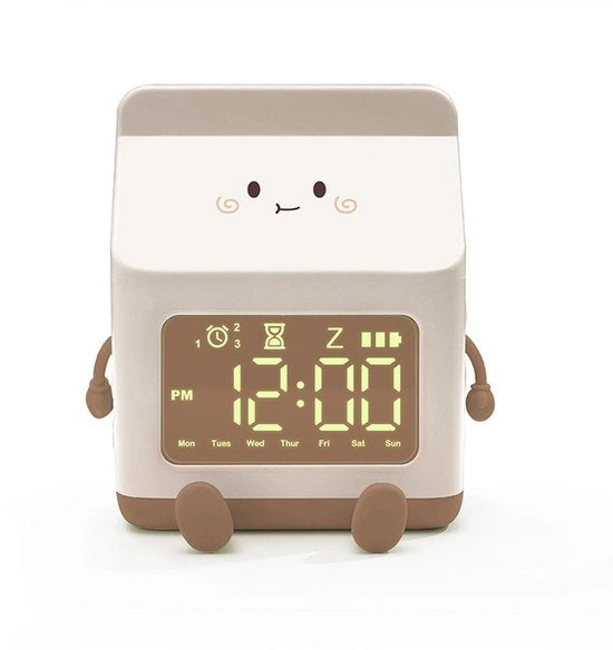 Orologio Digitale da Parete - Conto alla Riconoscimento - Design Animato - Funzione Allarme - Display Brillante - Gestione del Tempo - Orologio Digitale