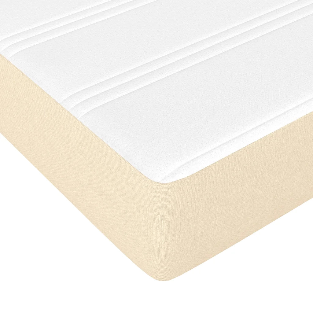 Materasso a Molle per Bambini-Materasso per letto Crema 80x160 cm in Tessuto