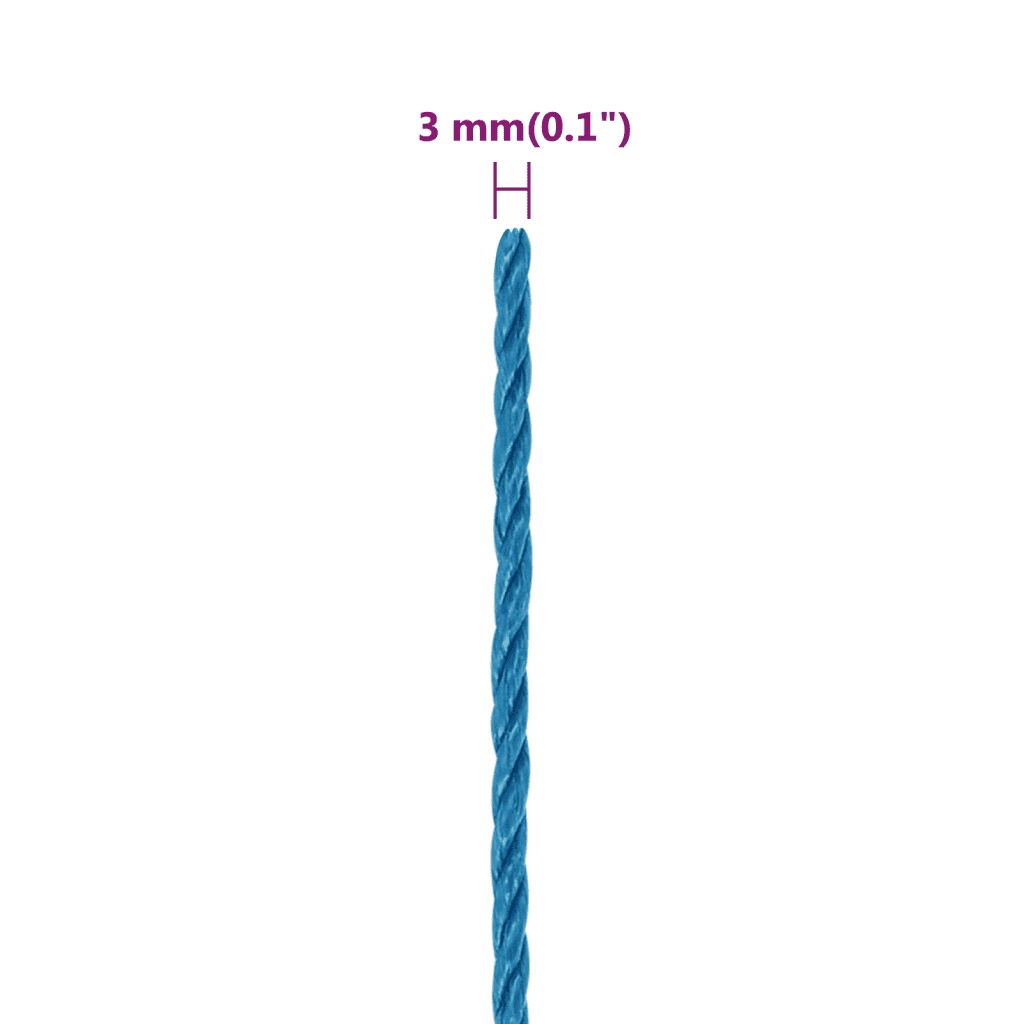 Corda da Lavoro Blu 3 mm 25 m in Polipropilene 152957