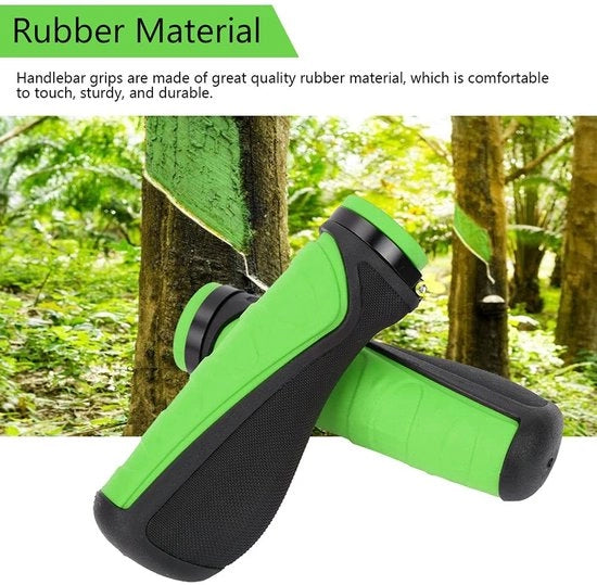 Manubri da bicicletta antiscivolo in gomma - Ergonomici - Impermeabili - Multifunzionali - Manubri da bicicletta con materiali resistenti