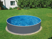 Azuro 4,6x1,2m GRAFITE / BIANCO, liner LAGOON spessore 0,5 mm - senza filtro, con fori fuori asse