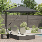 Ombrellone-Ombrello da giardino Antracite 294 x 294 x 248 cm Poliestere e Alluminio