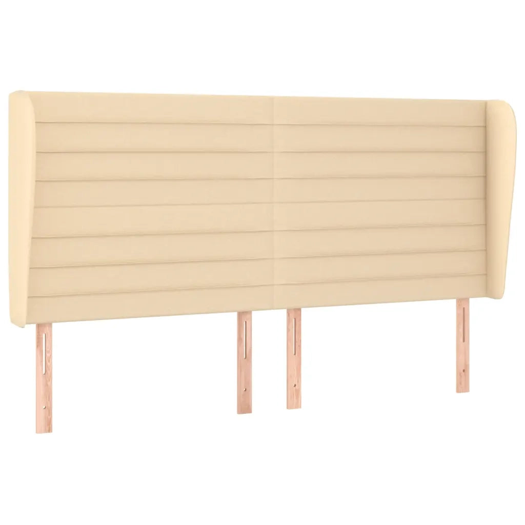 Testiera ad Orecchio Crema 163x23x118/128 cm in Tessuto 3118107