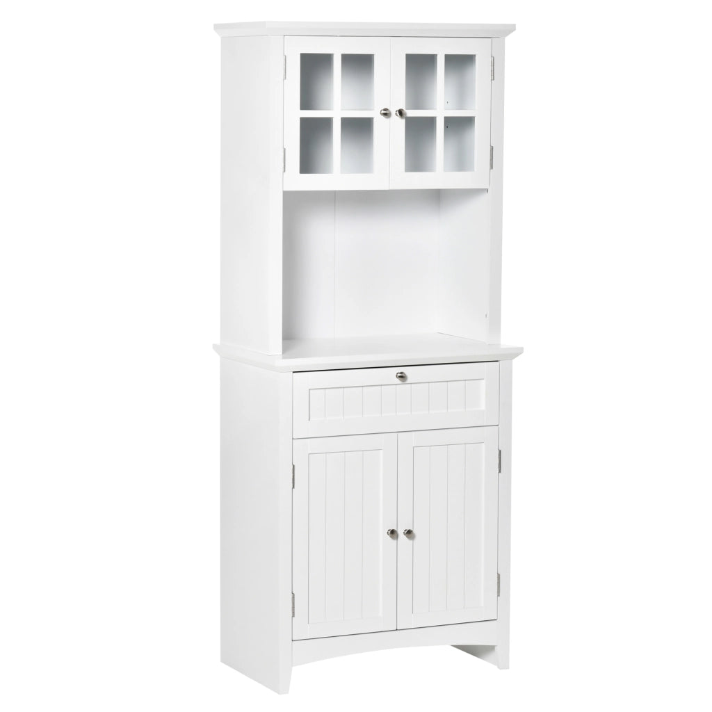 Armadio Dispensa ¨C zephmum ¨C Bianco, MDF, 68.6x40x164 cm