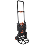 Carrello 2-in-1 Pieghevole con Piattaforma Carrellino Trasporto Pacchi Max 120kg