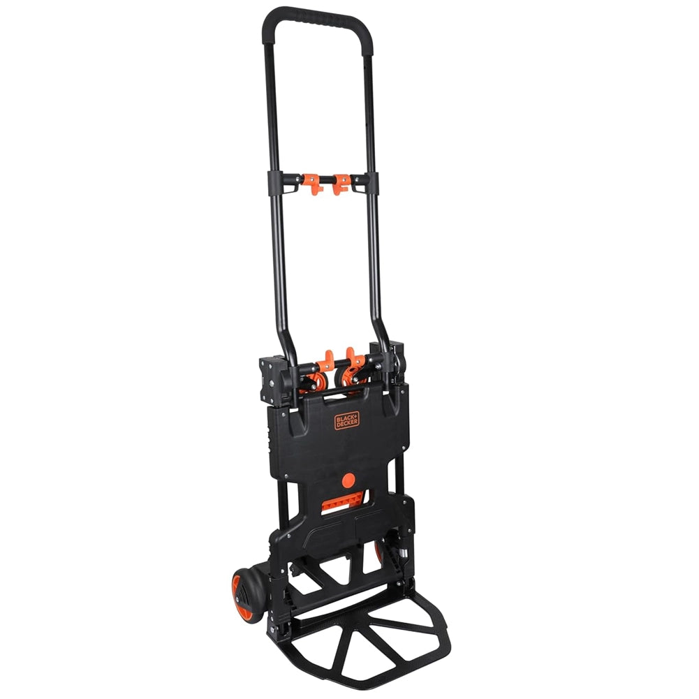 Carrello 2-in-1 Pieghevole con Piattaforma Carrellino Trasporto Pacchi Max 120kg