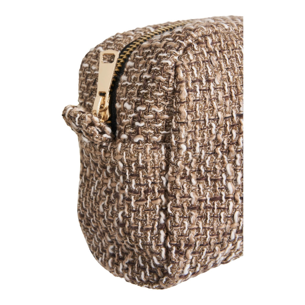 Beauty Case Safi, Marrone, Poliestere, 9x20x14 cm