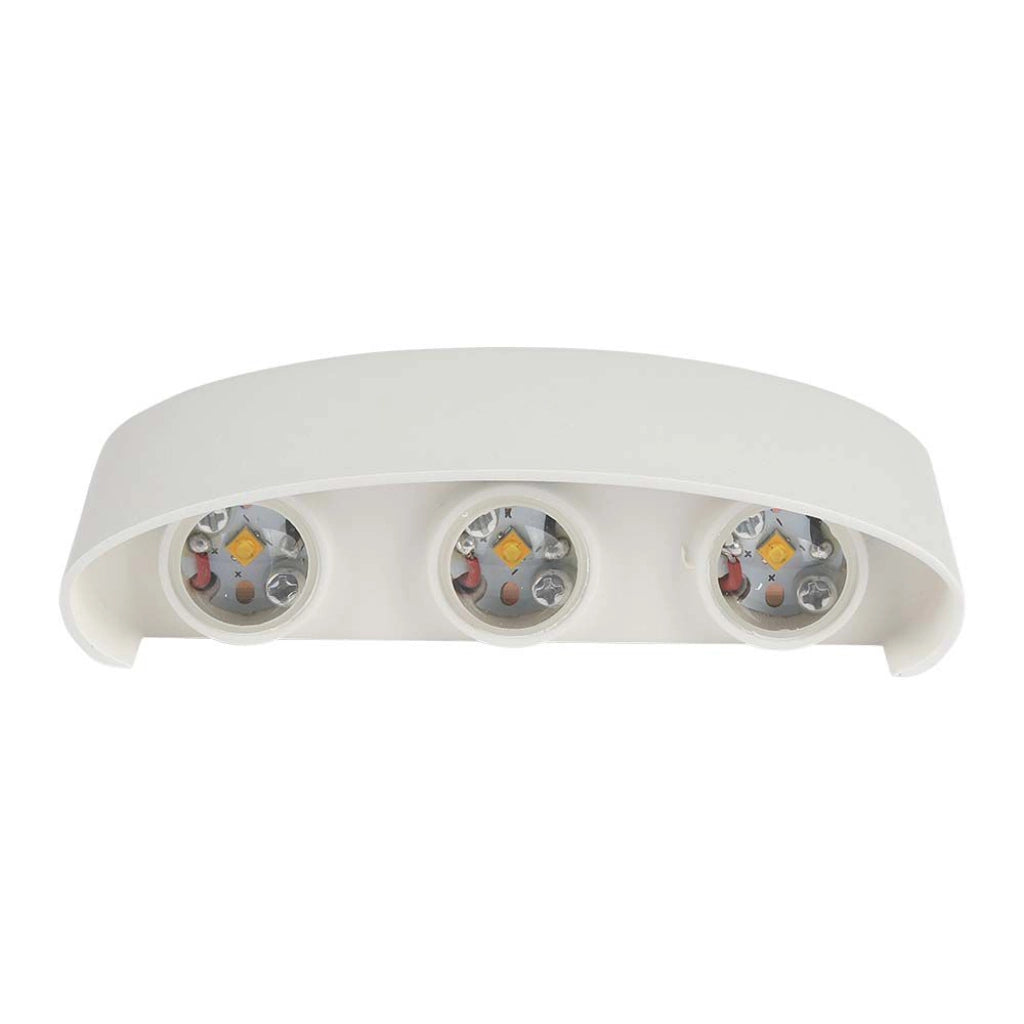 Lampada Led a muro da esterno 6W Wall Light Light Sand White IP54 4000K
