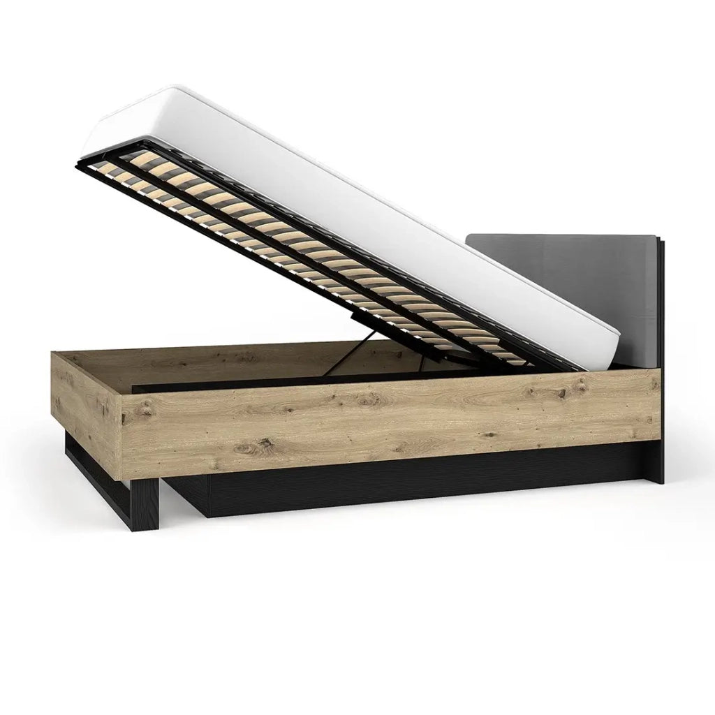 Letto Contenitore 160x200 MELODY - Design Moderno con Testiera Imbottita