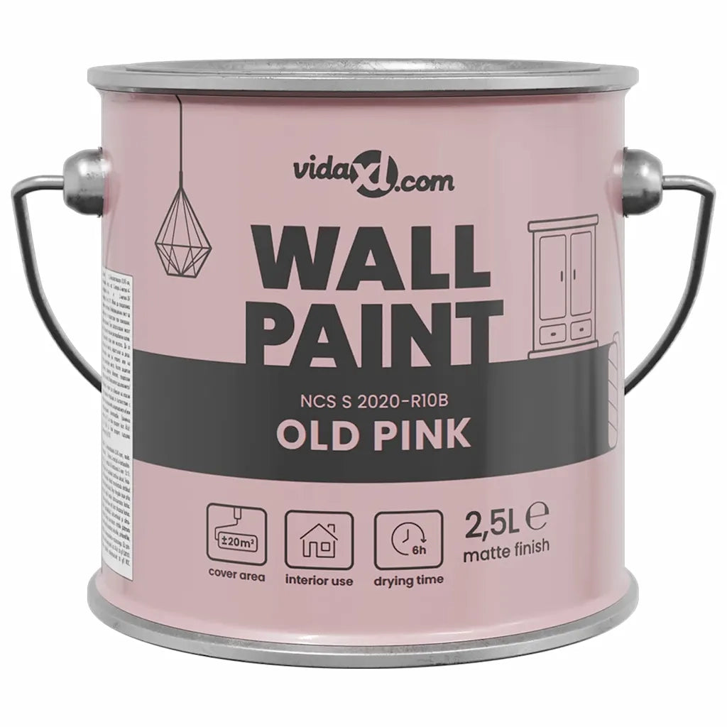 vidaXL Pittura murale rosa antico 16.5 x 16.5 x 15.9 cm