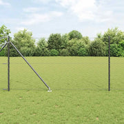 Palo della recinzione Grigio 100 x 1 m (maglie da 50 mm)