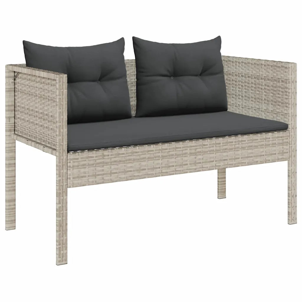 Set Divano da Giardino 6 pz | Set Salotto da Giardino Grigio chiaro e grigio scuro