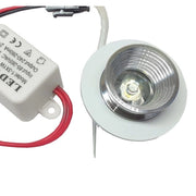 Trade Shop - Faretto Luce Mini Led 1 Watt Spot Con Alette Luce Calda Punto Luce D' Incasso -
