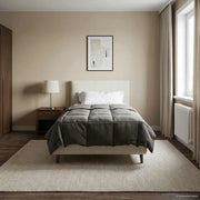Duvet Invernale 140 x 220 cm Inverno Grigio chiaro Traspirante 42026086