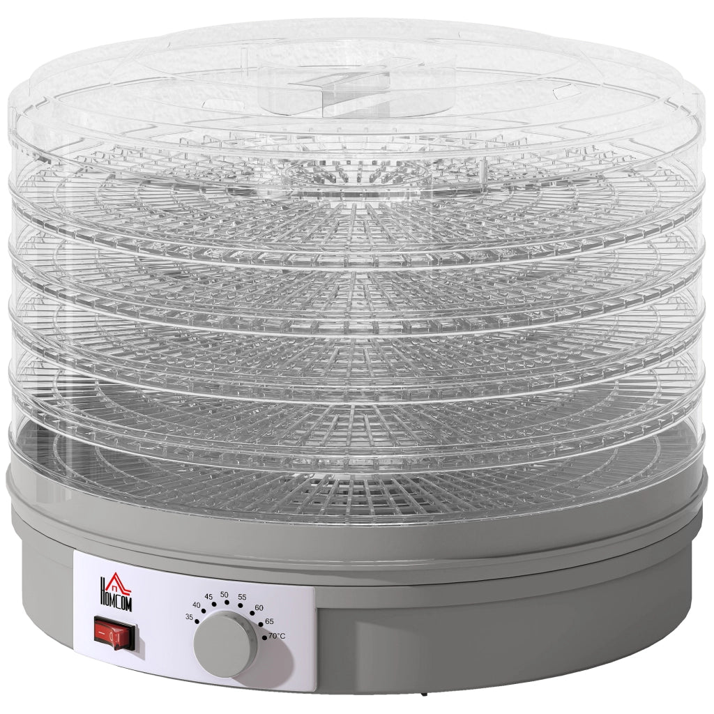 Essiccatore Alimentare 5 Ripiani ¨C zephmum ¨C Grigio 245W