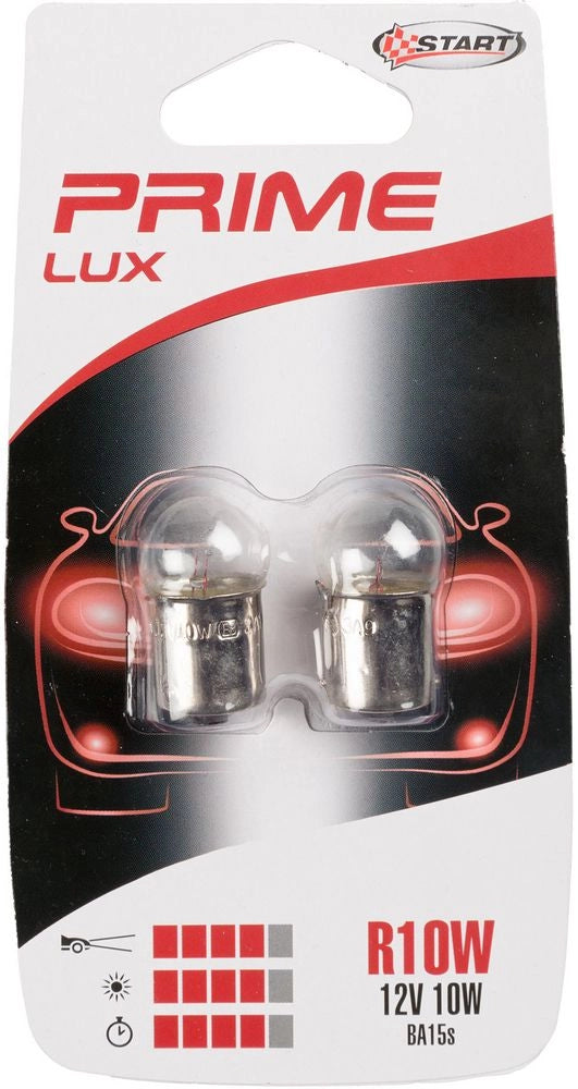 R10W Coppia di Lampadine per luci auto 12V 10W BA15s